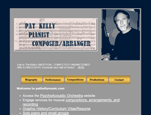 Tablet Screenshot of patkellymusic.com
